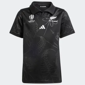 All Blacks Kid's 2023/24 Home World Cup Jersey Rugby Union by adidas